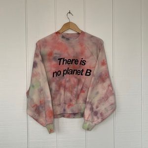 Oversized Tie Dye Sweatshirt with Dolman Sleeves